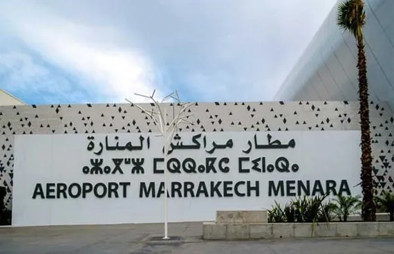 Aéroport Marrakech-Menara (RAK) — l'un des 6 aéroports internationaux du Maroc desservis par Taxi Arganier