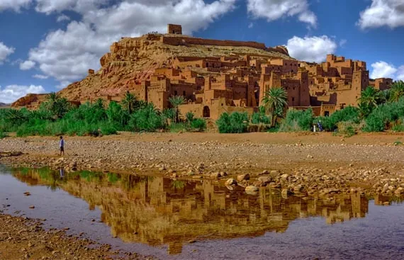 Ksar fortifié d'Aït Ben Haddou en pisé classé UNESCO, excursion depuis Marrakech via Tizi N'Tichka